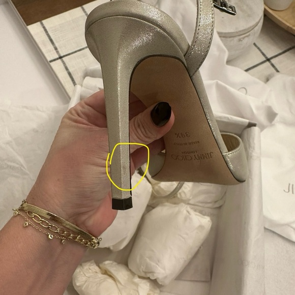 EUC Jimmy Choo - Sacora 85, size 39.5 - the PERFECT WEDDING SHOE!!! - Picture 7 of 16